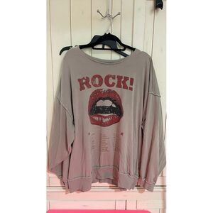 ROCK‎ Sweatshirt Lips